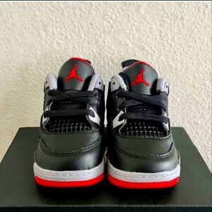 Jordan 4 retro Bred reimagined toddler sneakers. 6c